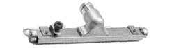 Stainless Steel Wheeled Floor Brush - Φ50mm